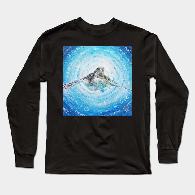 Hooponpono Turtle For Abundance Im Sorry, Please Forgive Me,  Thank You, I Love You Long Sleeve T-Shirt by saraperry